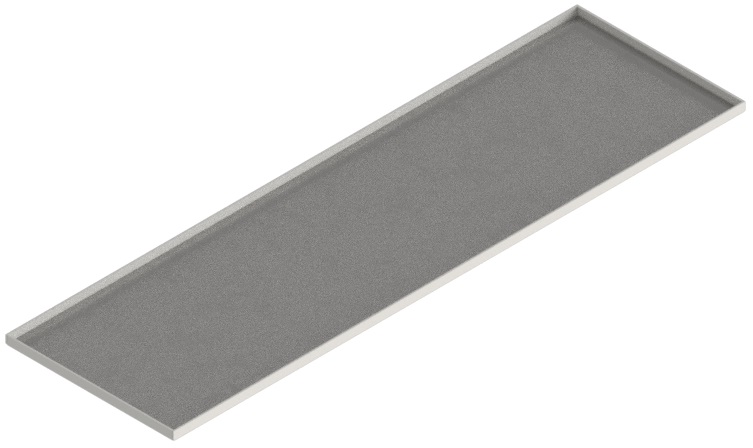 Produktbild UBK 301 123  -  Blind-Deckel zu UBK 300 mit Kante geschlossen, für 12mm Vertiefung